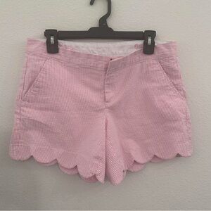 Lilly Pulitzer Seersucker Scallop Shorts